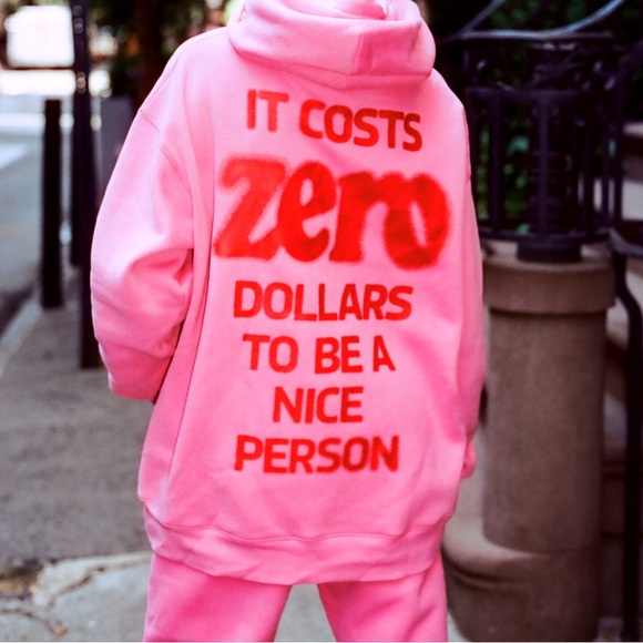 The Mayfair Group It Costs $0.00 To be A Nice Person Hoodie - Picture 9 of 11
